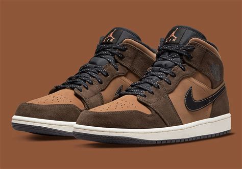 brown high top jordan 1s.